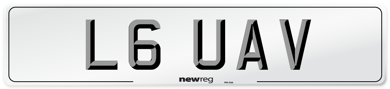 L6 UAV Number Plate from New Reg